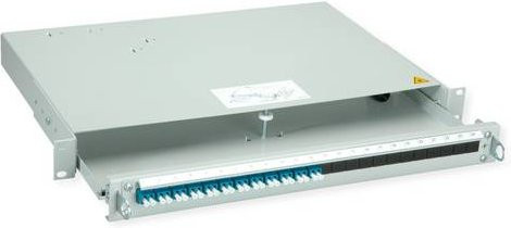Telegärtner PROFI V LWL-Panel mit 12x LC Duplex Kupplungen, blau, OS2 - Bild 1