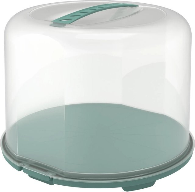 Rotho Tortenglocke Fresh XL in Transparent Mistletoe Green, Durchmesser: 26 cm - Bild 1