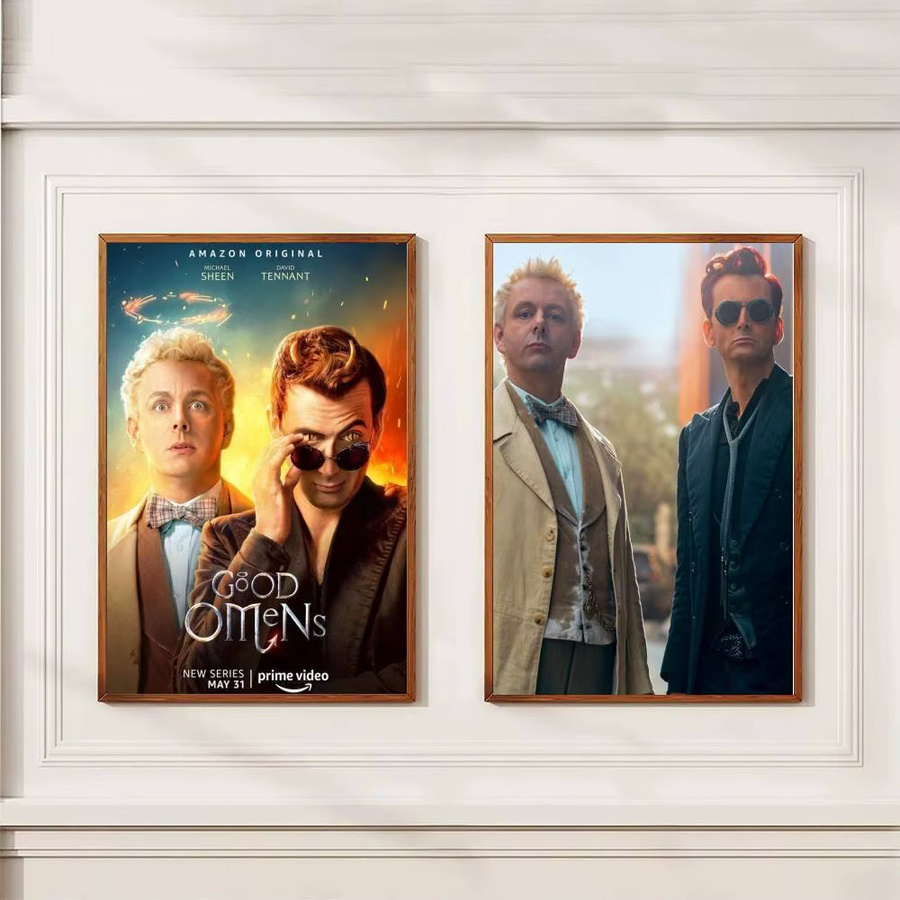 Moetch Good Omens Serie Filmplakat-Aufkleber, wasserfester Wandkunstdruck in Mehrfarben für deine Heimdekoration - Bild 4