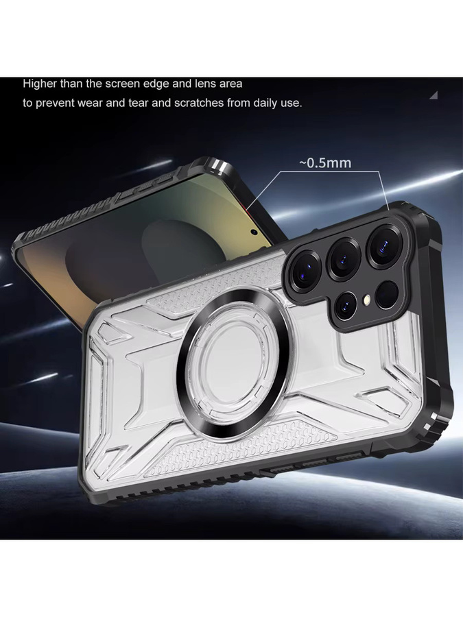 Fundas MagSafe Schutzhülle für Samsung Galaxy S26 Ultra und S26 Plus, transparent, stoßfest und rutschfest mit Rundum-Kameraschutz - Bild 7
