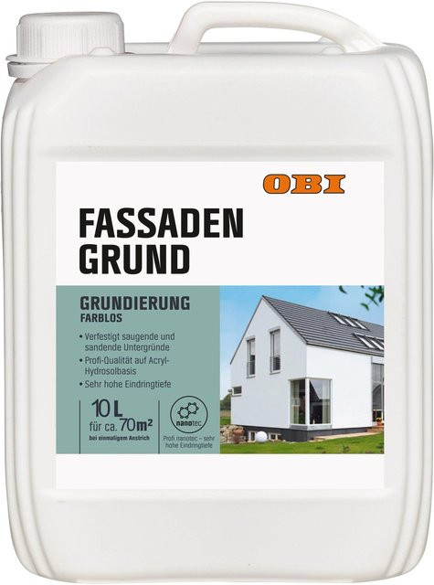 OBI Fassadengrund Transparent Wasserbasiert 10 l - Bild 1