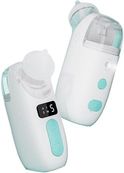 Elektrisches 2-in-1 Nasensauggerät von Elegant Twist als Vernebler und Spray zur Reinigung von Nasensekret in Weiß - Bild 1