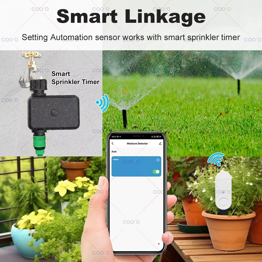 Tuya Zigbee Bodensensor in Weiß zur Messung von Temperatur, Luftfeuchtigkeit und Lichtintensität für deine Gartenautomatisierung und Bewässerung - Bild 5