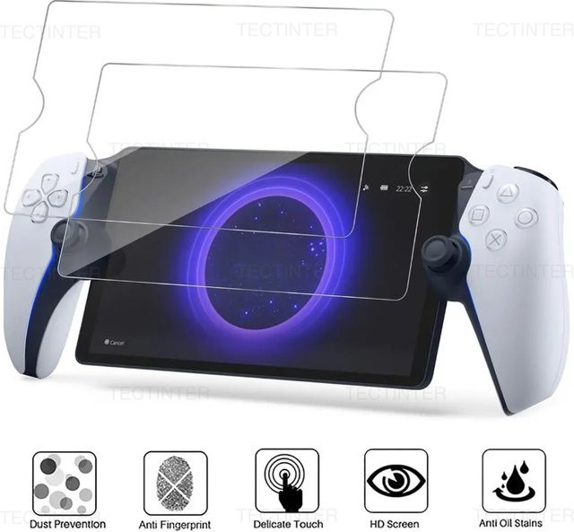 Sony Displayschutzfolie aus gehärtetem Glas für PlayStation PS5 Portal, transparent, kratzfest - Bild 1
