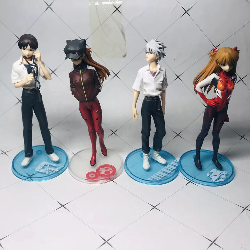 Bandai Anime Figuren Set Ikari Shinji, Ayanami Rei, Asuka Langley Soryu und Nagisa Kaworu aus PVC, mehrfarbig - Bild 3