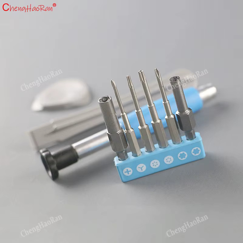 ChengHaoRan Reparatur-Werkzeugset mit 9 Schraubendrehern in Orange für Nintendo Switch, GB, GBA, SP, New 3DS XL und PSP mit T6, T8, 3,8 mm und 4,5 mm Bits - Bild 2