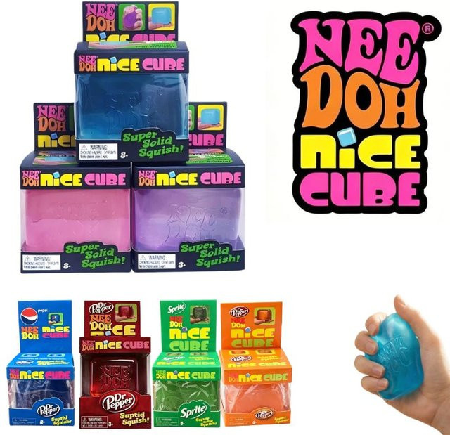 Schylling Nee Doh Nice Cube, Weicher Squishy Sensorischer Würfel, Fidget-Spielzeug - Bild 1