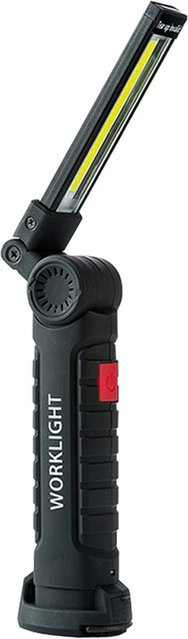 TOMTOP JMS LED-Arbeitsleuchte COB, wiederaufladbare USB-Taschenlampe, faltbar und drehbar, gelb/schwarz/weiß - Bild 1