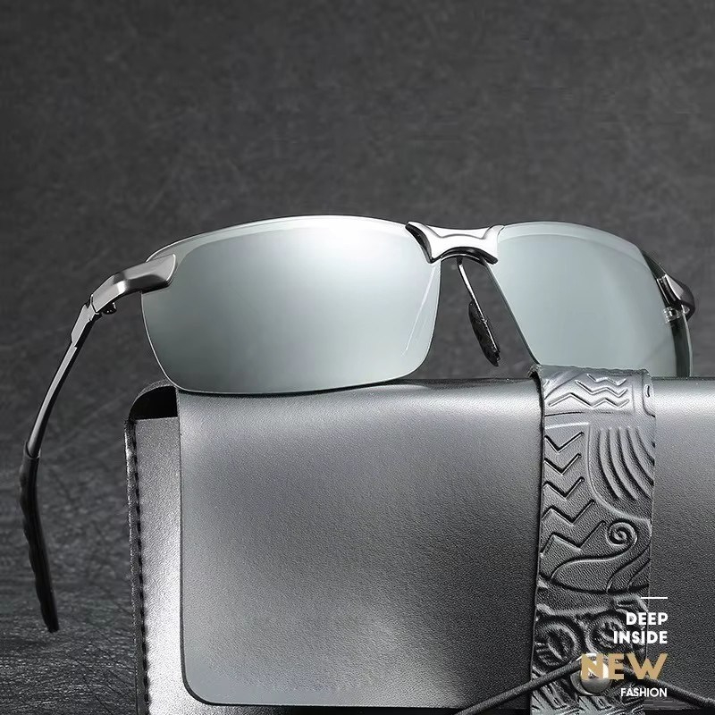 Polarisierte Sonnenbrille für Männer, rectangular, Metal, Photochrome - Bild 2