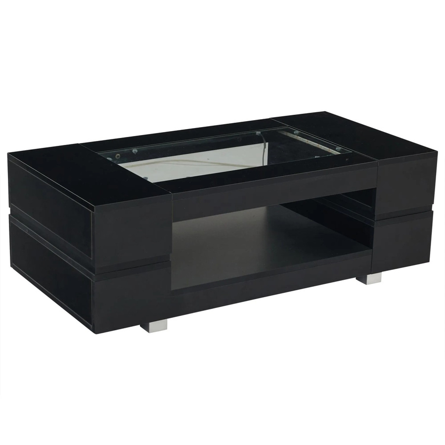 okwish Couchtisch mit LED und Bluetooth App-Steuerung in Schwarz, B/T/H: 100 x 50 x 35 cm - Bild 2