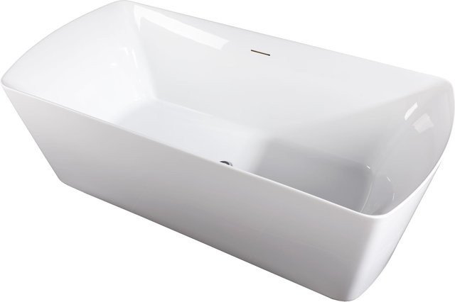 Sanotechnik ORLANDO Badewanne freistehend rechteckig aus Acryl in Weiß, B/T/H: 180 x 85 x 61,5 cm - Bild 1