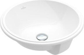 Villeroy & Boch Unterbauwaschbecken Architectura, rund, weiß, Durchmesser: 40 cm, ohne Überlauf - Bild 1