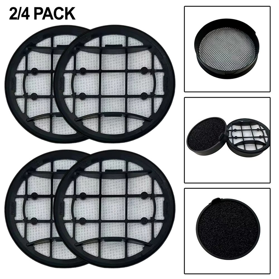 LEENKEA Filterset für VC 7000 und 8000 Staubsauger, 2/4 Stück Ersatzfilter mit waschbarem Schaumstofffilter und Einlassfilter für XC7053, Schwarz - Bild 7