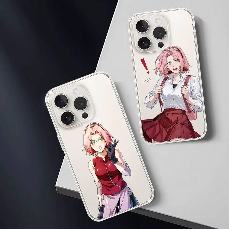 Transparente Handyhülle S-Sakuras H-Harunos für Apple iPhone 17 16 15 14 13 12 11 Pro Max Plus - Bild 2