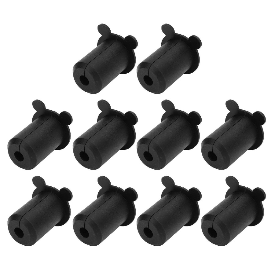 10er Set KONNWEI Wandtülle aus Silikon für Ethernet-LAN-Kabel, Durchmesser: 25,4 mm, Schwarz - Bild 4