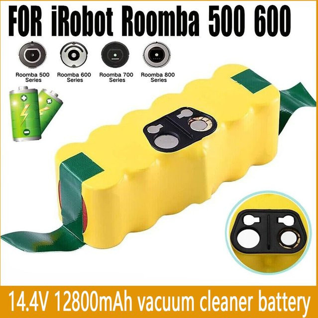 iRobot Roomba Ersatzakku 14,4V mit 12800mAh für die 500, 600, 700, 800 und 900 Serie sowie für die Modelle 580, 620, 650, 770 und 780 - Bild 1