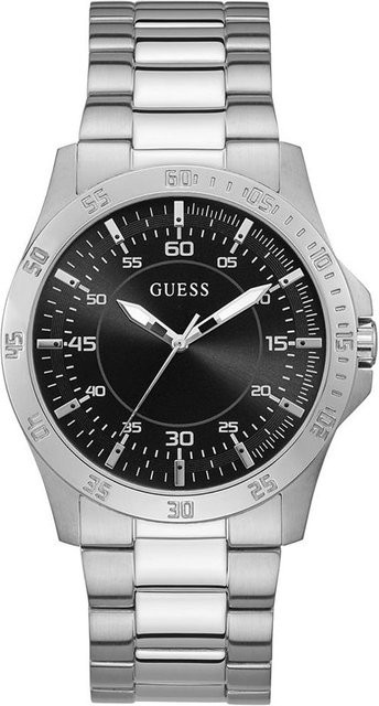 Guess Herrenuhr, Quarz, Edelstahl, Schwarz, 44 mm - Bild 1