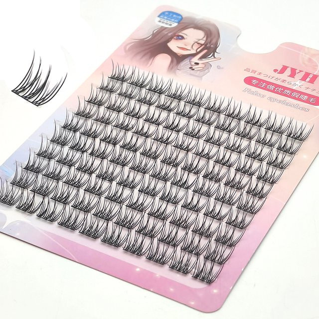 ADIYA DIY-Cluster Wimpernverlängerung, 10–16 mm, C/D-Locken, Unisex - Bild 1