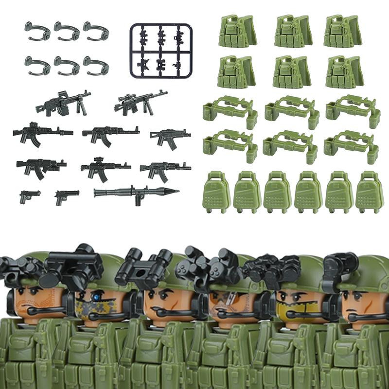 Moderne Stadt SWAT Kommando Figuren Spezialkräfte Bausteine Polizei Militär - Bild 2