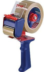 tesapack Handabroller 6300 Economy von tesa in Blau und Rot für Rollenbreite bis 50 mm mit manuell verstellbarer Rollenbremse und wendbarem Messer - Bild 2