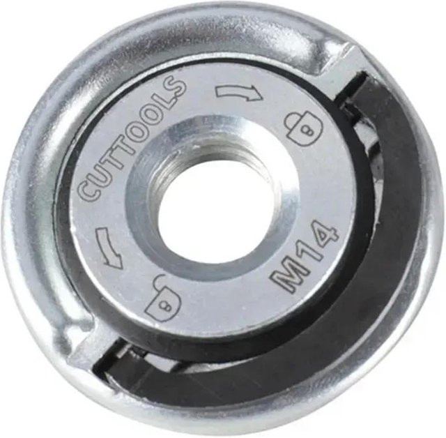 XYNN Schnellspannflanschmutter Power Chuck für Winkelschleifer mit M14 Gewinde in Silber - Bild 1
