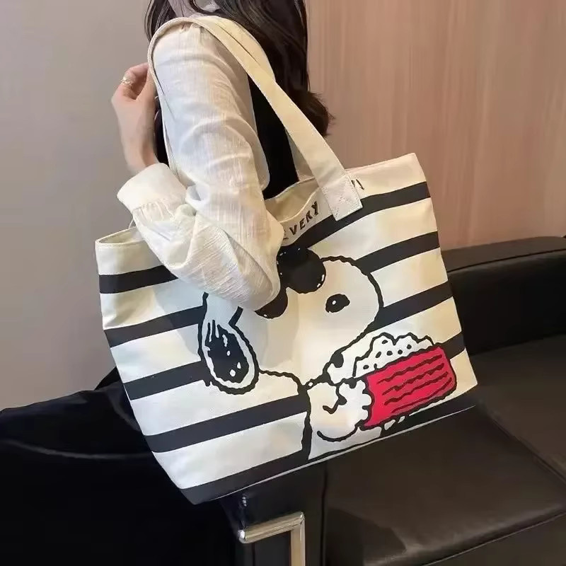 Bandai Snoopy Student Cartoon-Einkaufstasche, Canvas-Tasche - Bild 4
