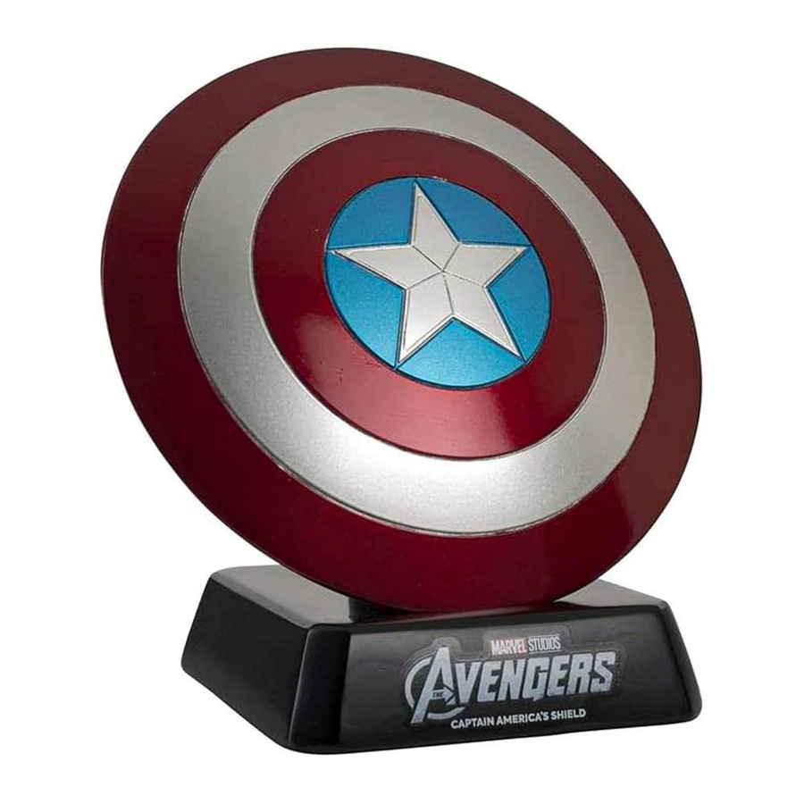 Captain America Schild Sammlerfigur in Schwarz aus Plastik, Höhe: 18,0 cm - Bild 2