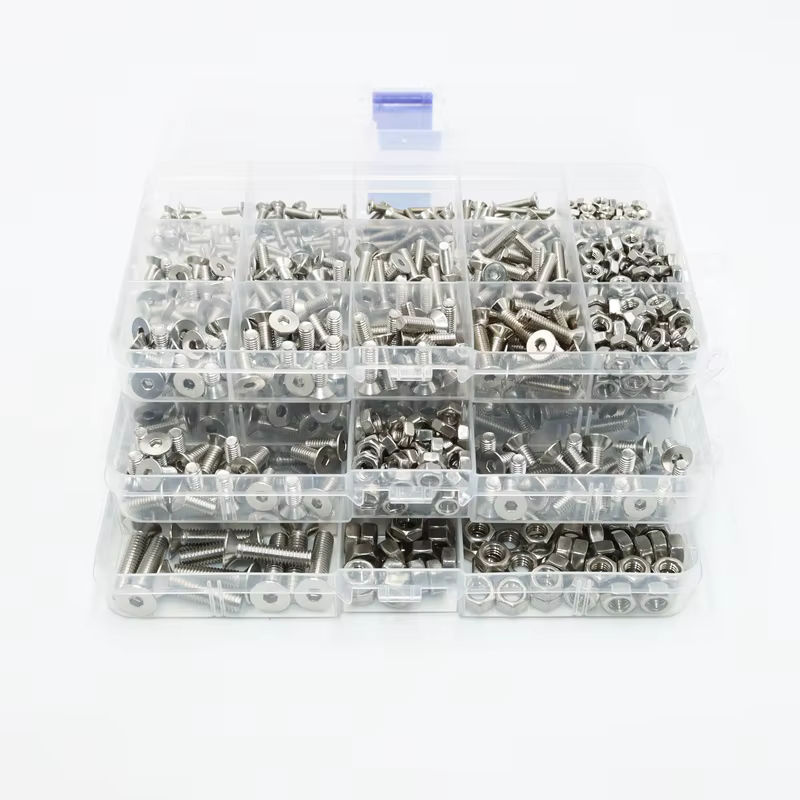 Edelstahl Sechskant Senkkopfschrauben Set DIN 7991 in Silber für M2,5 bis M6 - Bild 2