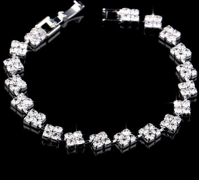 Allbestart Armband, Strass, Silber, Damen - Bild 1