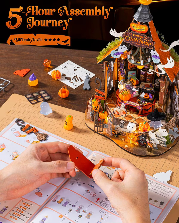 Rolife Haunted Candy House, Miniaturhaus-Bausatz, Fantasy, ab 14 Jahre - Bild 5