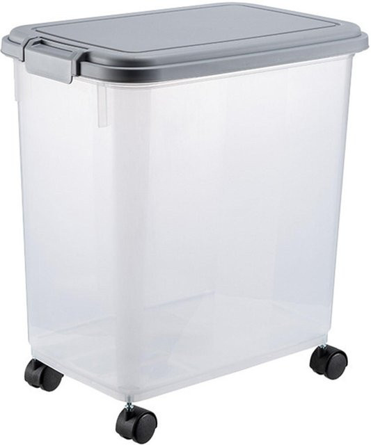 CosyHome Reisbehälter aus Kunststoff, grau und transparent, luftdicht und feuchtigkeitsbeständig, 12,5 kg - Bild 1