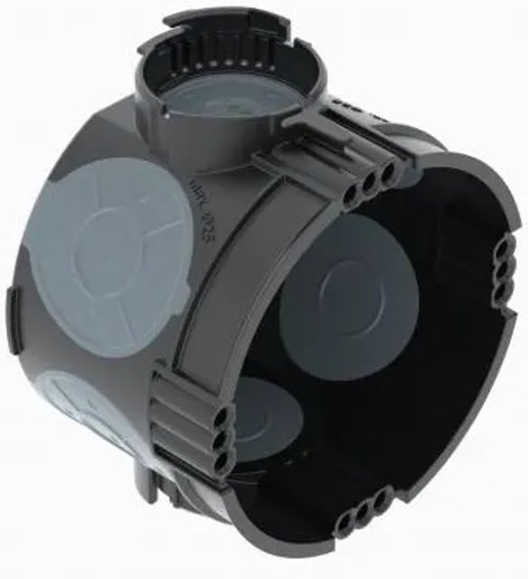 OBO Bettermann Unterputz Gerätedose grau, 25 Stück, Durchmesser: 6,0 cm, Tiefe: 4,6 cm - Bild 1
