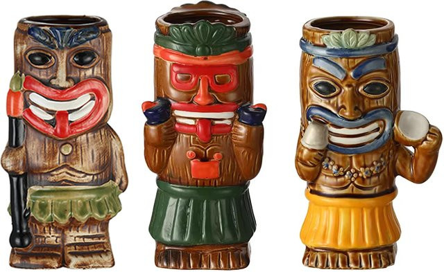 Cocktailgeek Tiki-Tasse aus Keramik in Multicolour für exotische Cocktails - Bild 1