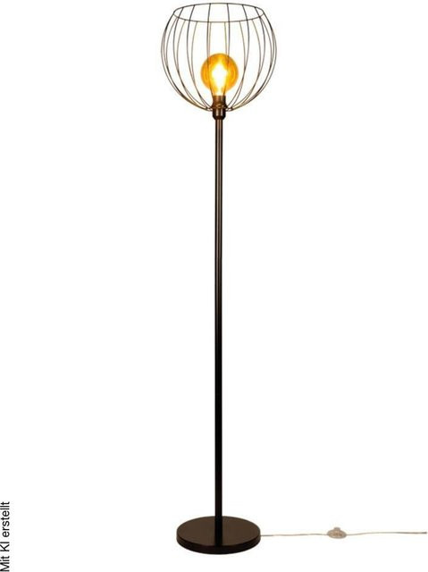 Britop Lighting Stehlampe Coop in Schwarz aus Metall mit E27 Fassung, Höhe: 172 cm - Bild 1