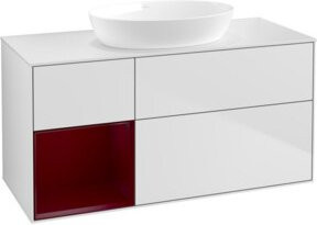 V&B Waschtischunterschrank Finion in Weiß lackiert, Breite: 120 cm, Tiefe: 50,1 cm, Höhe: 50,1 cm - Bild 1