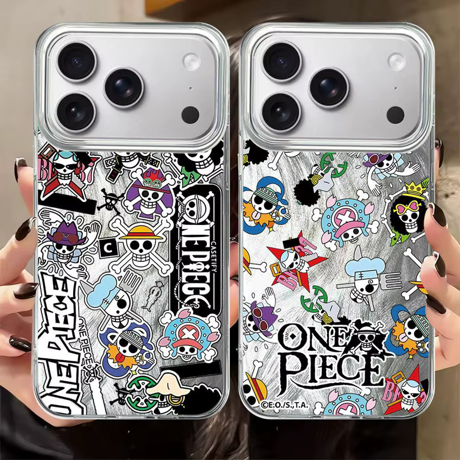 ONE PIECE Softcover Handyhülle mit Cool Logo für iPhone 11 12 13 14 15 16 Pro Max und weitere Modelle, Multicolor - Bild 2