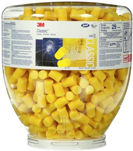 3M Ear PD01001 Classic Gehörschutzstöpsel Gelb 500 Paar Einweg EN 352-2 31 dB - Bild 1
