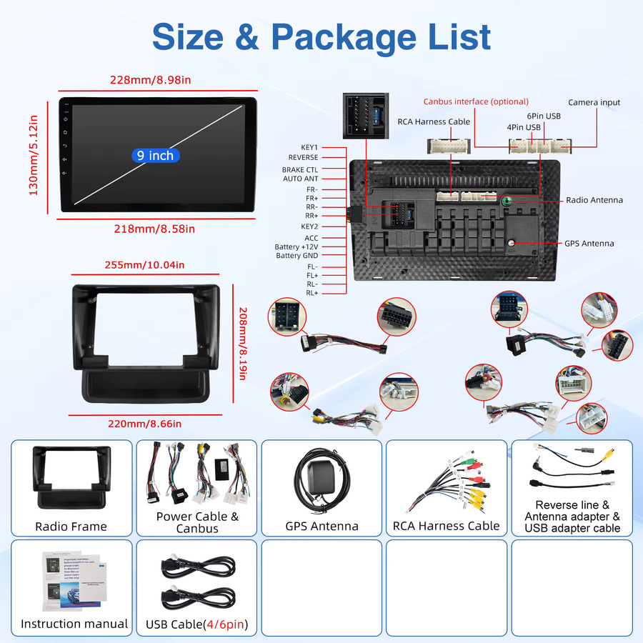 MOPECT Android 15 Radio-Stereo-Player mit CarPlay und Bluetooth für Renault Trafic 2, Opel Vivaro A und Nissan Primastar 2006-2014, Schwarz - Bild 5
