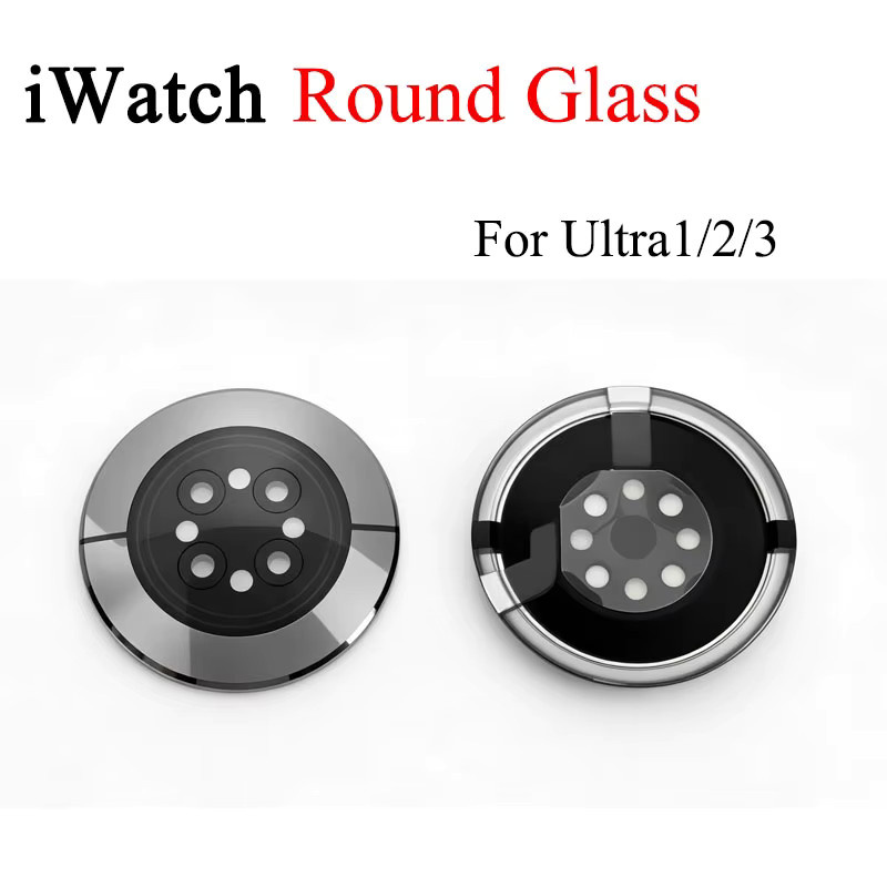 Apple iWatch Rückabdeckung mit Sensor für Ultra 1/2/3 49mm, Ersatzteil mit rundem Glas in Transparent - Bild 2