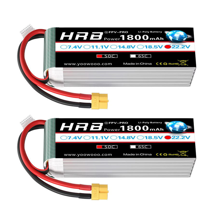 HRB Lipo Batterie, 1/2 Pack, 6S 22,2 V 1800 mah 50C - Bild 7