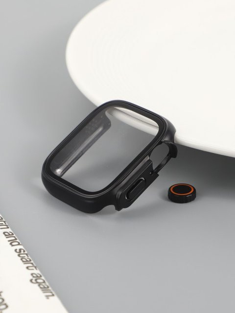 LCAPLE Schutzhülle für Apple Watch, Schwarz, Transparent, Unisex - Bild 1