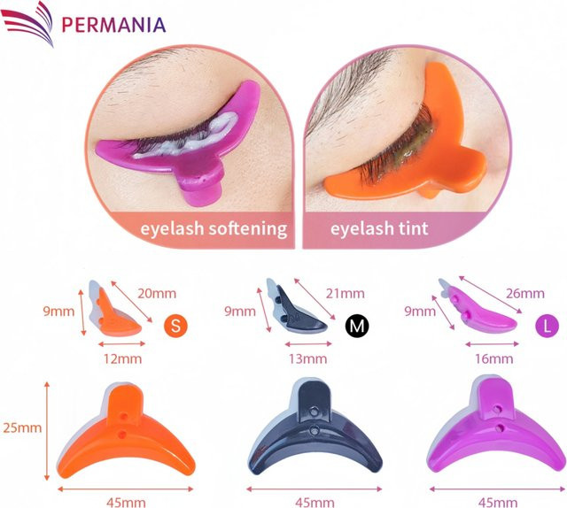 Permania Silikon-Wimpernlift-Pads, 3 Größen, Unisex - Bild 1