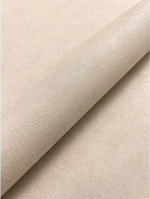 Newroom Vliestapete Co. 08 Light Linen Beige Unifarbe Modern FSC - Bild 1