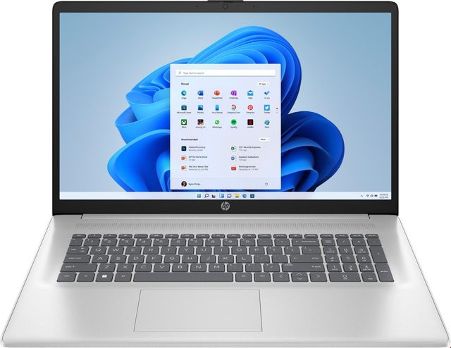 HP Notebook 17-cp3574ng in Natursilber mit 17,3 Zoll Full HD Display, AMD Ryzen 7, 16 GB RAM und 1000 GB SSD, Windows 11 - Bild 1