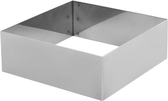 Schneider Schnitten- und Backrahmen quadratisch aus Edelstahl in Silber, B/T/H: 14 x 14 x 5 cm - Bild 1