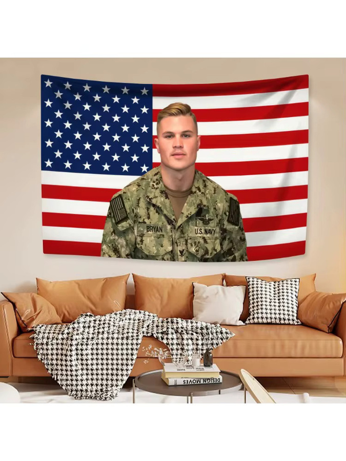 Zack American Singer Wandteppich Bryan, Mehrfarbiger Wandbehang als Textil-Dekoration - Bild 2