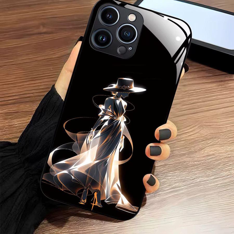 Samsung Smartphone Schutzhülle aus gehärtetem Glas für verschiedene Modelle in Schwarz - Bild 3