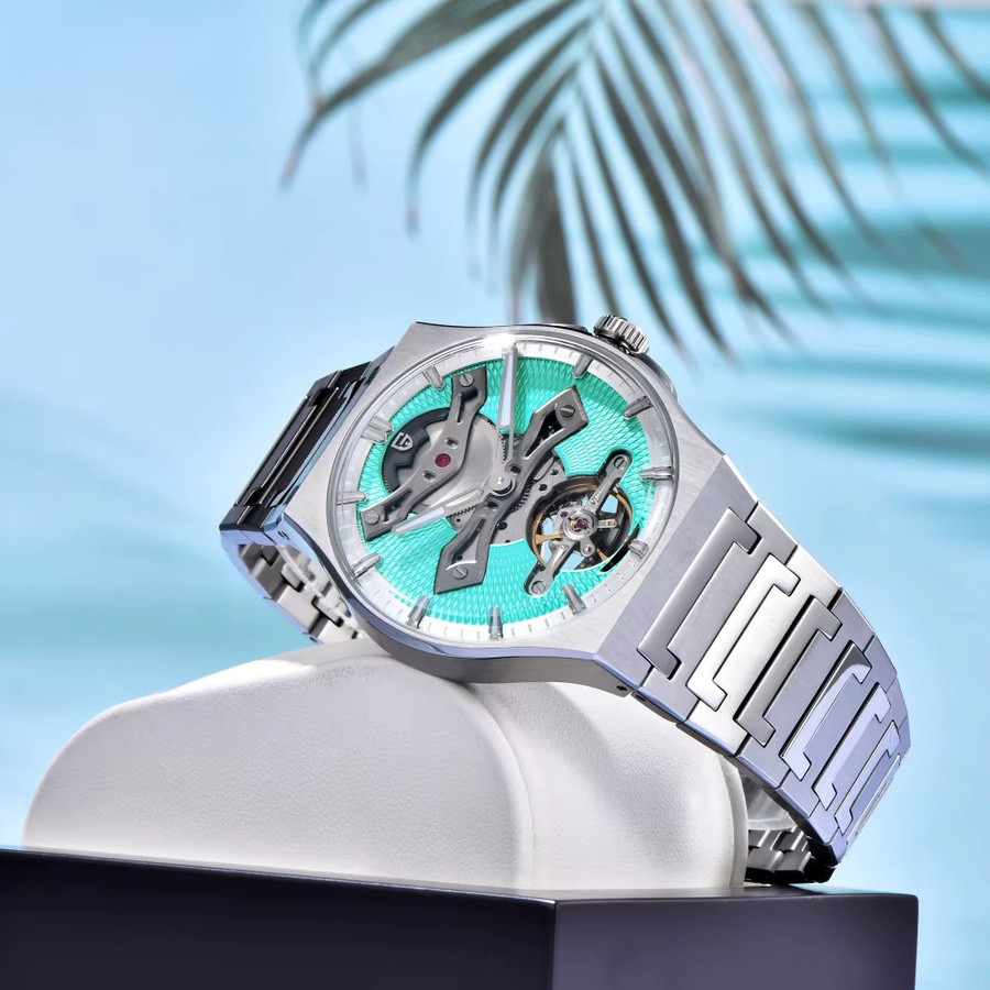 PAGANI DESIGN Automatik-Armbanduhr, Edelstahl, 42 mm, Herren, Grün - Bild 2