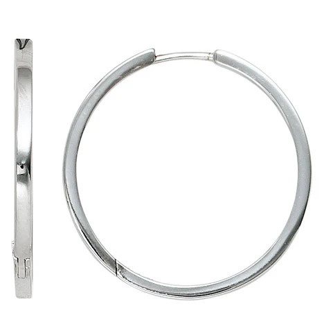 Colfem Creolen rund, 925 Sterling Silber - Bild 1