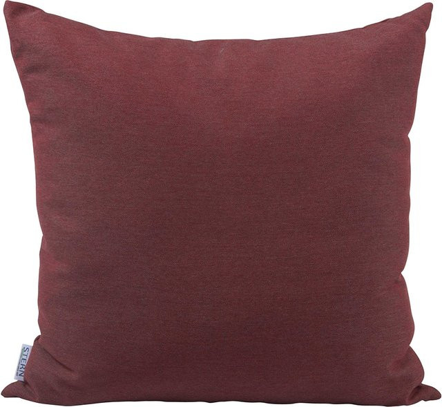 Stern Dekokissen in Rot mit Stern-Design, B/B: 55 x 55 cm - Bild 1
